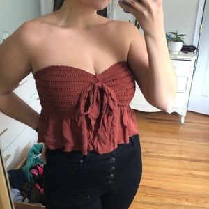 American Eagle rust tube top